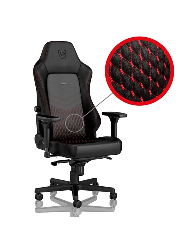 noblechairs HERO-pelituoli - Musta/Punainen - PU Nahka