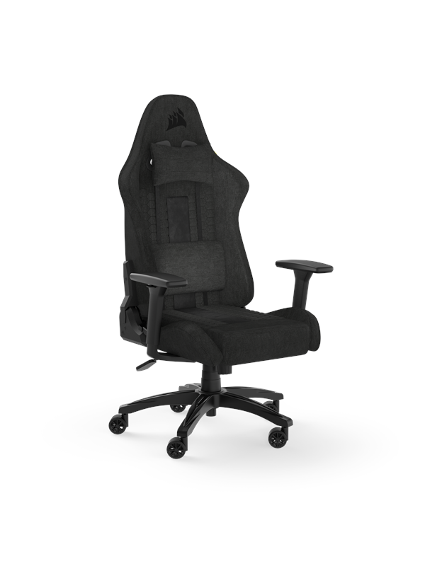Corsair TC100 Relaxed Fabric Pelituoli - Musta - Kangas