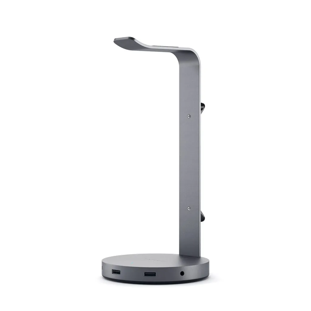 Satechi Aluminum Headphone Stand with USB Hub, Tähtiharmaa