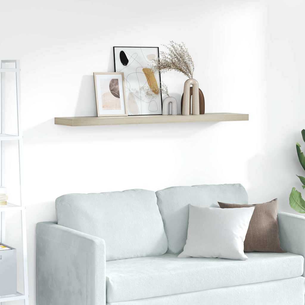 vidaXL Kelluva seinähylly tammi 120x23,5x3,8 cm MDF