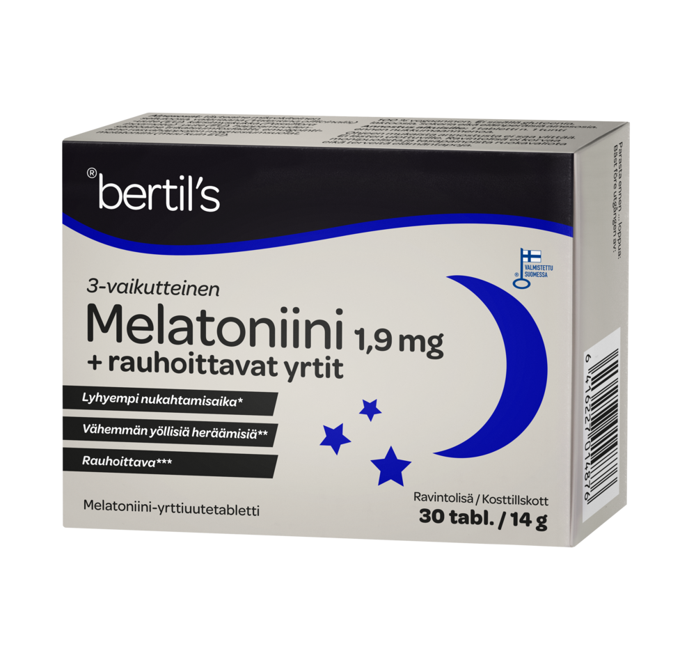 bertils Melatoniini 1,9 mg + yrtit